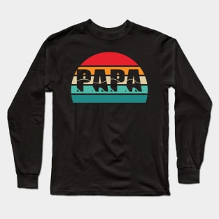 Papa Father's Day Present For Dad Daddy Dada Grandpa T-Shirt Long Sleeve T-Shirt